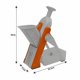 thumbnail image 1 of Multifunctional Kitchen Chopping Artifact Vegetable Slicer Food Chopper ManualOrangeOrange, 1 of 1