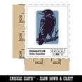 thumbnail image 2 of Wise Black Raven Crow Perched on Branch Car Window Bumper Water Bottle Phone Tablet Laptop Waterproof Vinyl Decal Sticker Set 5-Pack - Gloss Finish - 2.0", 2 of 7
