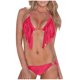thumbnail image 2 of Traje de baño de 2 piezas para mujer, trajes de baño para mujer, conjunto de bikini de moda para mujer de color liso con tirantes ajustables, traje de baño de poliéster para mujer, 2 of 4