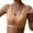 Orange, variant on Xijirk Women Plus Size Bralette Lace Trim Wireless Seamless Sleep Night Bra,M