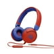 thumbnail image 1 of Audífonos JBL JR310 rojo con micrófono y control para niños, 1 of 6