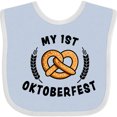 thumbnail image 3 of Inktastic My 1st Oktoberfest with Pretzel and Laurels Boys or Girls Baby Bib, 3 of 4