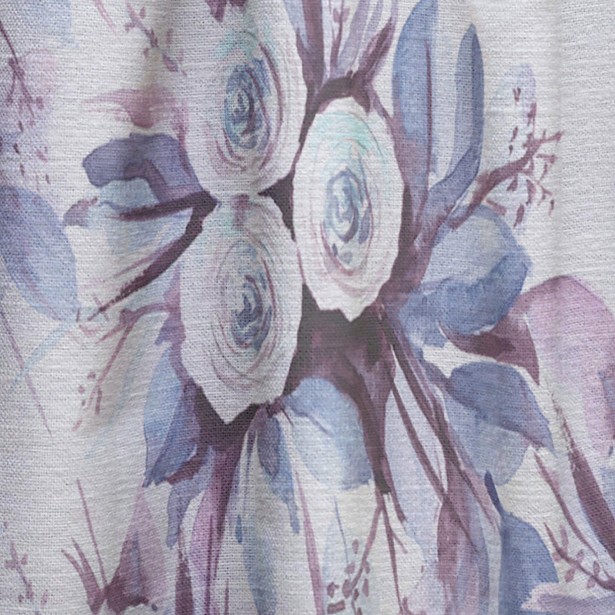 Designart 'Bloom Purple ' Floral Curtain Panel