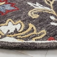 thumbnail image 4 of SAFAVIEH Blossom Ormonde Floral Area Rug, Dark Grey/Yellow, 6' x 6' Round, 4 of 9