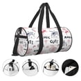 thumbnail image 3 of KLL Cute Magic Bunny Duffle Bag For Men Women Sport Gym Fitness Tote Travel Training Workout Basketball Football Weekender, 3 of 6