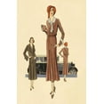 thumbnail image 2 of Vintage Fashion 13x18 Black Ornate Wood Framed with Double Matting Museum Art Print Titled - Outfit for a Day Trip, 2 of 4