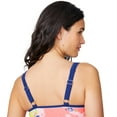 thumbnail image 2 of Free Country Women's Double Strap Tankini Top Coral Sea Poolside Bouquet M, 2 of 6