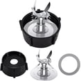 thumbnail image 1 of Replacement Parts Compatible with Oster Osterizer Blender Blade with Rubber Seal Gasket & 4902 Jar Bottom - 6 Point Fusion Blade 4980, 1 of 6