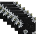 thumbnail image 6 of GZHJMY Daisy Cloth Napkins Reusable Washable Everyday Use 20 × 20 Inch Set of 6, 6 of 7
