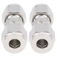 thumbnail image 3 of Stainless Steel Compression Fitting,2Pcs 316 Stainless Steel Stainless Steel Compression Tube Adapter Compression Tube Adapter Ultimate Reliability, 3 of 8