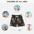 thumbnail image 6 of FORMRS Boys Swim Trunks Quick Dry Mesh Liner Boardshorts Sizes XS-XL, Black Flowers, 6 of 7