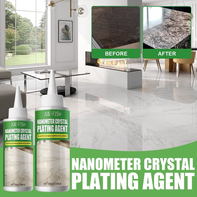 Xihbxyly Agente de Recubrimiento de Nanocristales, Reparador de Rayones En La Cocina, Película Protectora para Muebles, Efecto Repelente Al Agua, Fácil de Limpiar y Pulir, Apto para Piedra y Madera S