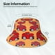 thumbnail image 3 of Fotbe Red Cars Sombrero Tipo Pescador con Estampado – Sombrero de Sol de Algodón de Moda para Playa, Golf, Pesca, 3 of 6