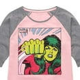 thumbnail image 3 of Marvel She Hulk - Comic Panel - Youth And Toddler Girls Shirt Tail Raglan, 3 of 4