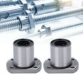 thumbnail image 4 of Oval Flange Linear Bearing, LMH16UU Wear Resistant Linear Motion Ball Bearing Stable 2PCS  For Machine Tool, 4 of 8