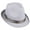 Grey, variant on Men Women Fedora Hat Breathable Soft Cool Fedora Jazz Hat Summer Outdoor Beach Sun Cap