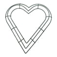 thumbnail image 3 of Marco de alambre con forma de corazón de metal para hacer coronas navideñas, ideales para bodas, Acción de Gracias y otras fiestas. 30 centimetros, 3 of 9