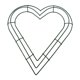 thumbnail image 3 of Marco de alambre con forma de corazón para hacer coronas florales, manualidades DIY para la decoración de fiestas de Año Nuevo 30 centimetros, 3 of 9