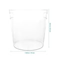 thumbnail image 4 of Yongwei Acrylic Flower Bucket Clear Cylinder Vase Wedding Decor, 4 of 7