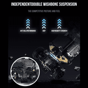 SNICLO 1/43 Scale FPV RC Drift Car with Gyroscope, 2.4G 4WD Full-Scale Steering Dual Mode Switch Drift Racing Car with Camera & VR Glasses, Lighting System for Enthusiasts