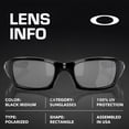 thumbnail image 4 of Oakley OO9238 Fives Squared Rectangle Shaped Polarized Sunglasses for Men - Includes Official Eyewear Kit - Polished Black Frame with Black Iridium Lens, 4 of 6