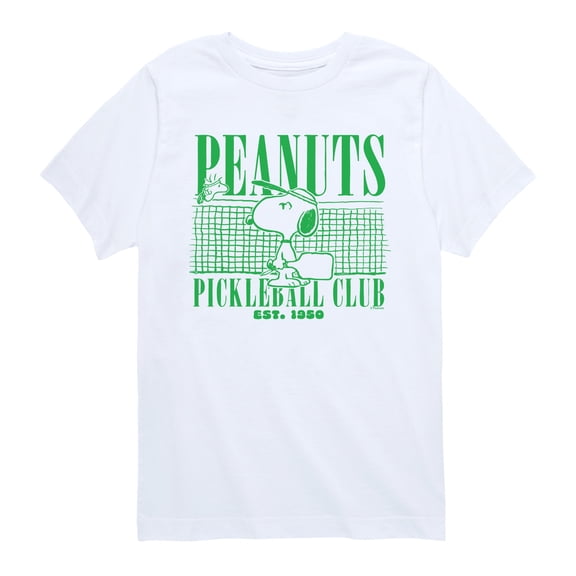 Peanuts - Pickleball Club - Youth Boys Short Sleeve Graphic T-Shirt