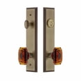 thumbnail image 6 of Grandeur Carr  Tall Plate Single Cylinder One Piece Knobset with Baguette Knob, 6 of 6