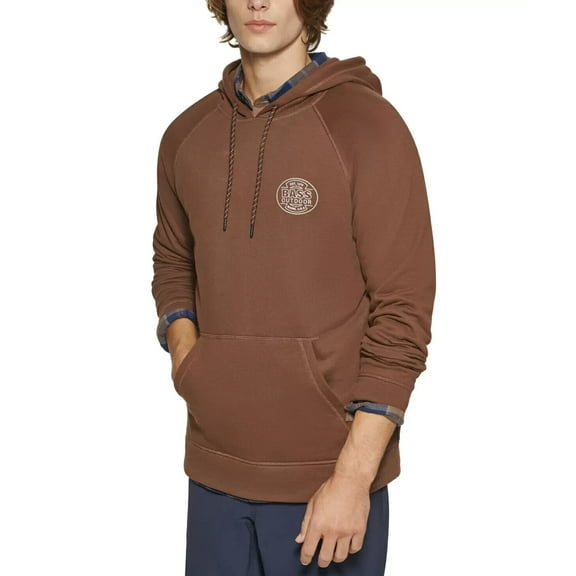 Bass Outdoor Men's Logo Graphic Hoodie Brown Size M MSRP $45