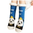 thumbnail image 3 of Womens Socks Christmas Winter Warm Fluffy Cute Long Socks Funny Xmas Gift Holiday Cozy Soft Merry Christmas Women's Socks Blue One Size, 3 of 4