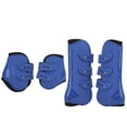 thumbnail image 4 of Horse Leg Guard, Prevent Injury Soft Lining Breathable Flexibility Horse Tendon Boots  for Jumping for High Speed Sports for Equestrian Performance Blue Front and Hind, 4 of 7