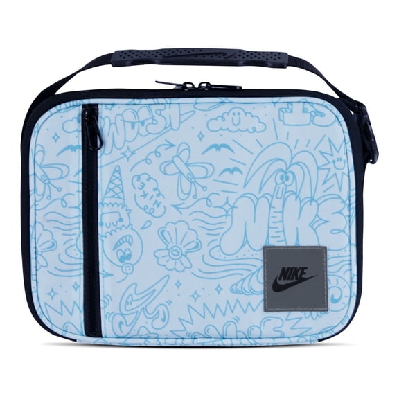 Nike Swoosh Hard Shell Insulated Lunch Box, Glacier Blue