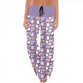 thumbnail image 1 of Pantalon de Pyjama Long Décontracté à Taille Haute avec Lacets et Cordon de Serrage pour Femmes pour Confort Automne Hiver, 1 of 4