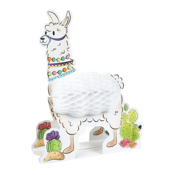 Llama Party Honeycomb Tissue Centerpiece - 1 per pack - Party Supplies