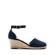 thumbnail image 2 of Sandalias de Cuña Espadrilles para Mujer DREAM PAIRS en Azul Marino de Gamuza, 2 of 6