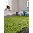 thumbnail image 4 of Unique Loom 3127900 7 x 10 ft. Solid Shag Rectangular Rug, Grass Green, 4 of 5