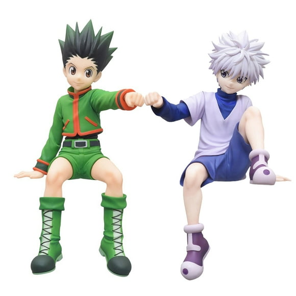 Figurines d'Anime 12 cm Gon-Freecss Killua Zoldyck Modèle de Collection Figurine Jouets Figurines d'Action en PVC Poupées Cadeaux d'Anniversaire Noël 2 Pcs,2 Pcs,12 cm