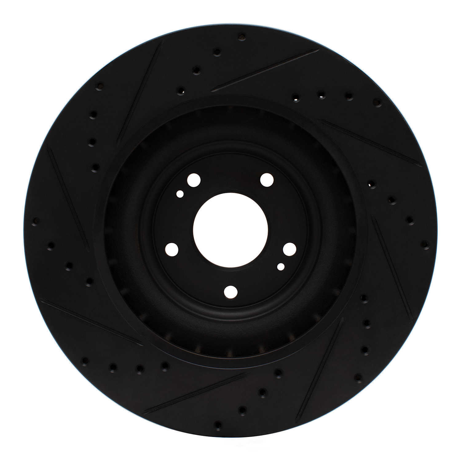 Dynamic Friction Company 633-03070R DFC Brake Rotor - Drilled And Slotted - Black