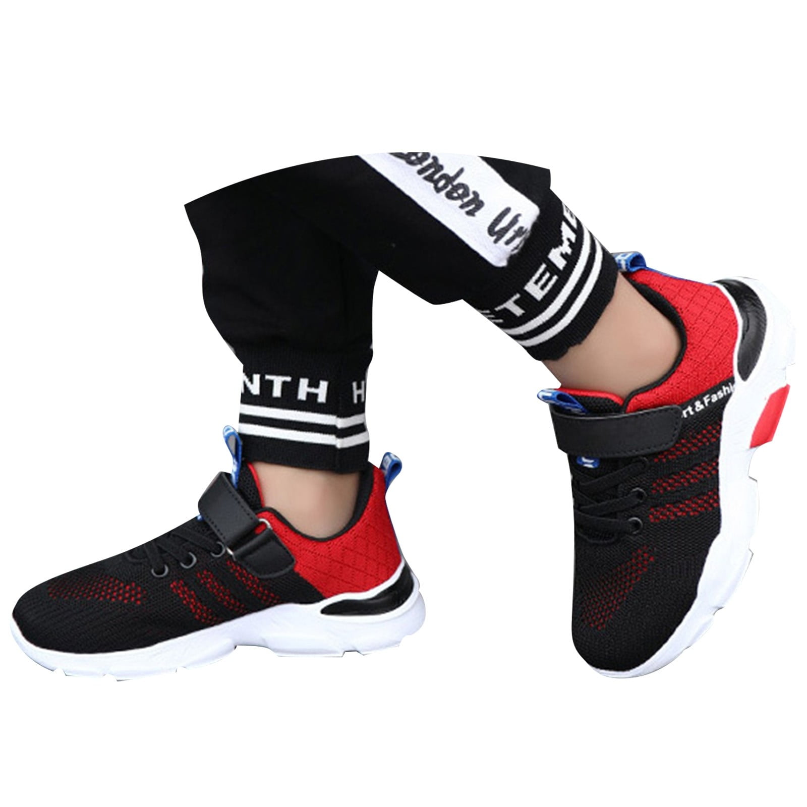 WZEIIOT Toddler Boys Sneakers Breathable Mesh Slip On Sport Shoes Lightweight Indoor Outdoor Training Tennis Running Active Play Athletic Shoes Us Size:11.5