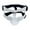 Full Faces Black Rope, variant on Sports Nose Guards Face Guard for Broken Nose Face Protection Basketball Full Faces Black Rope