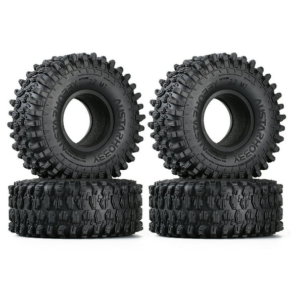 Rubber 2.2" Terrain Wheel Tire Fits for 1/10 RC Crawler Truck Axial SCX10 RR10 Wraith