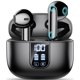 thumbnail image 1 of Auriculares inalámbricos EXZHIG J11 Bluetooth 5.4 con 6 micrófonos 35H negros, 1 of 7