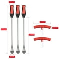 thumbnail image 2 of Tire Lever Set Bike Motorcycle Tire Spoon Tyre Changing Tool Tire Removal Tools with Rim Protectors Valve Cores Red 22, 2 of 7