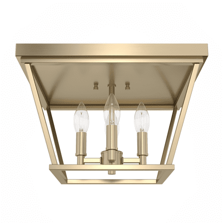 

Hunter Laurel Ridge Alturas Gold 4 Light Flush Mount Ceiling Light Fixture