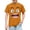 Orange, variant on Boys Funny Graphic T Shirts- Crewneck Short Sleeve Cotton Soft Kids Summer Tees Blue Size 6