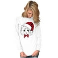 thumbnail image 4 of Cute Santa Kitty Merry Christmas Plus Size Long Sleeve Graphic Tee Shirt Brisco Brands 2X, 4 of 5