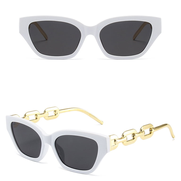 Siminsem Hip Hop Metal Chain Sunglasses, Women