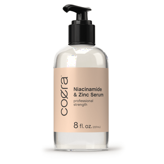 Niacinamide & Zinc Serum for Face | 8 fl oz | Moisturizer for Skin | with Hyaluronic Acid | Free of Parabens, SLS & Fragrances