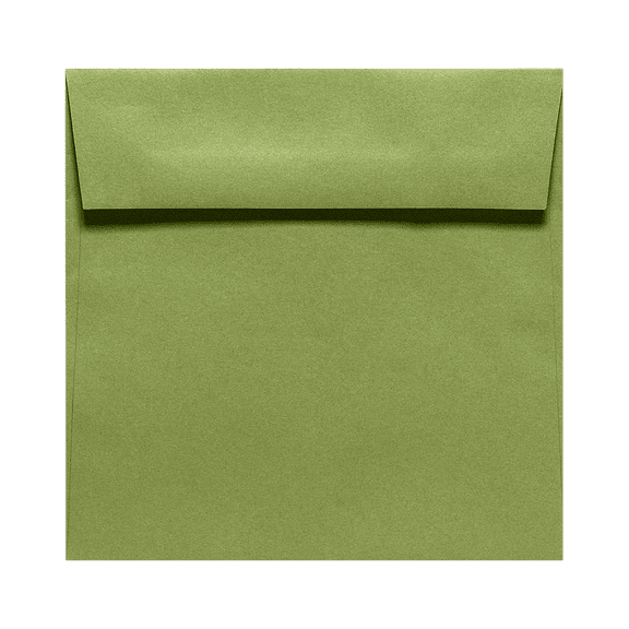 LUXPaper 5.5 x 5.5 Square Envelopes, Avocado Green, 50/Pack