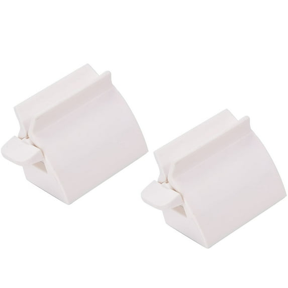 1/2PCS Toothpaste Easy Squeezer Rolling Tube Dispenser Seat Holder Bathroom