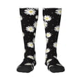 thumbnail image 2 of Picia Women Crew Soft Moisture-wicking Socks Daisies Flowers Pattern Design Cotton Socks, One Size fit All, 2 of 9